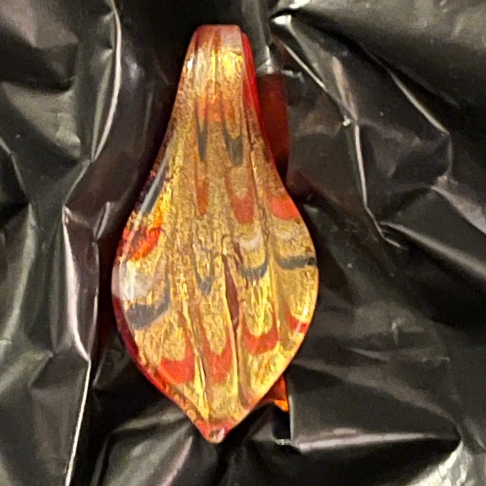 Artistic Unique Hand Blown Glass Pendant Charm